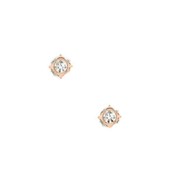 Kate Spade New York Lady Marmalade Rose Gold Stud Crystal Earrings - Picture 2 of 4